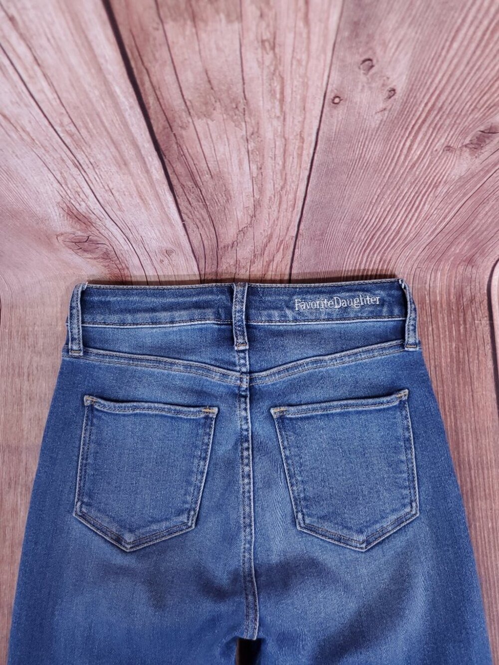 Favorite Daughter The Erin Crop Boot Hyannis Jeans Womens 25 Mid Rise Stretch - Picture 8 of 16